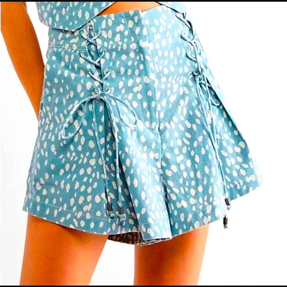 FREE PEOPLE Bennett Shorts in Cloud Combo size 2, NWOT
